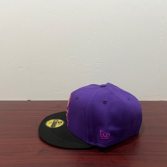 New Era, 59Fifty Fitted Hat, New York Mets, Purple & Black - Picture 12 of 15